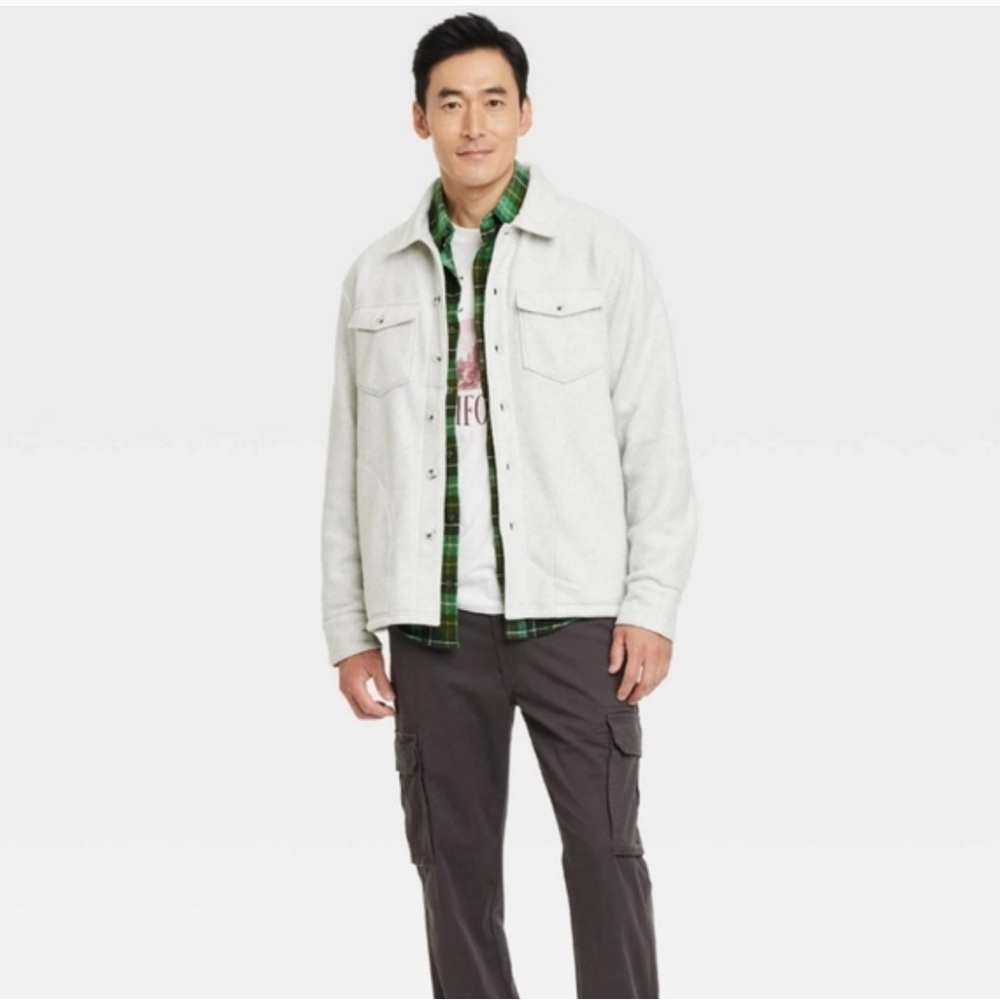 🆕 Goodfellow & Co Light Gray Shacket - XL